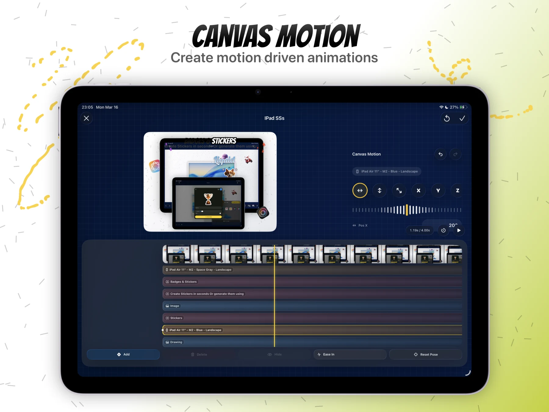 iPad Canvas Motion