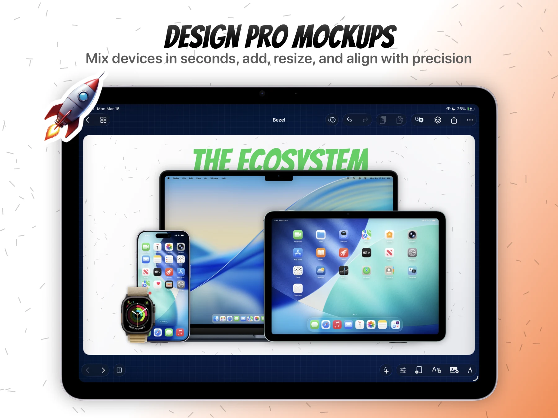 Build a full App Store screenshot set in one Bezel Studio project