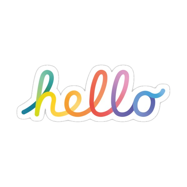 Hello sticker